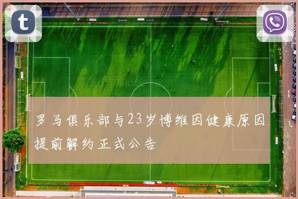 罗马俱乐部与23岁博维因健康原因提前解约正式公告