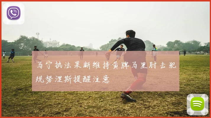 马宁执法果断维持黄牌马里肘击犯规努涅斯提醒注意